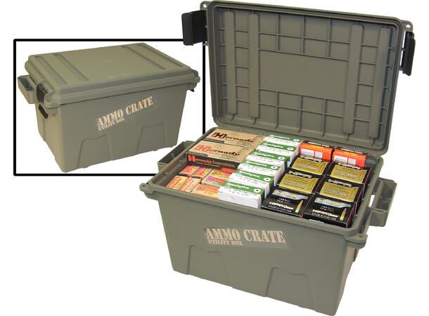 MTM Ammo Kasse Grønn ACR7 ACR7-18, Utv. 44x27x23cm Inv. 31x21x21cm 